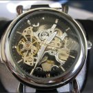 Handmade Unisex Steampunk Mechanical watch with a lovely skeleton pattern WORLDWIDE FREE SHIPPING