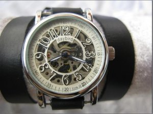 Handmade Unisex Steampunk Mechanical watch with a lovely skeleton pattern WORLDWIDE FREE SHIPPING