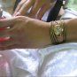 Handmade Alfresco Style Leather Wrap Bracelet Watch with a lovely pattern WORLDWIDE FREE SHIPPING