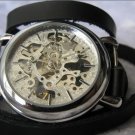 Handmade Unisex Steampunk Mechanical watch with a lovely skeleton pattern WORLDWIDE FREE SHIPPING