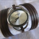 Handmade Leather Wrap Bracelet Watch with a lovely pattern WORLDWIDE FREE SHIPPING