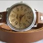 Handmade Leather Wrap Bracelet Watch with a lovely pattern WORLDWIDE FREE SHIPPING