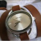Handmade Leather Wrap Bracelet Watch with a lovely pattern WORLDWIDE FREE SHIPPING