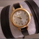 Handmade Leather Wrap Bracelet Watch with a lovely pattern WORLDWIDE FREE SHIPPING