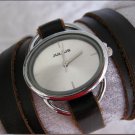 Handmade Leather Wrap Bracelet Watch with a lovely pattern WORLDWIDE FREE SHIPPING