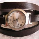Handmade Leather Wrap Bracelet Watch with a lovely pattern WORLDWIDE FREE SHIPPING