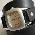 Handmade Leather Wrap Bracelet Watch with a lovely pattern WORLDWIDE FREE SHIPPING