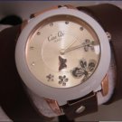 Handmade Leather Wrap Bracelet Watch with a lovely pattern WORLDWIDE FREE SHIPPING