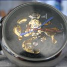 Handmade Skeleton Leather Wrap Bracelet Watch with a lovely pattern WORLDWIDE FREE SHIPPING