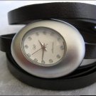 Handmade Leather Wrap Bracelet Watch with a lovely pattern WORLDWIDE FREE SHIPPING