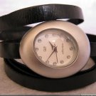 Handmade Leather Wrap Bracelet Watch with a lovely pattern WORLDWIDE FREE SHIPPING