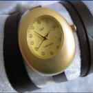 Handmade Leather Wrap Bracelet Watch with a lovely pattern WORLDWIDE FREE SHIPPING
