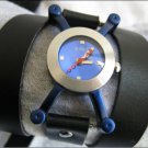 Handmade Leather Wrap Bracelet Watch with a lovely pattern WORLDWIDE FREE SHIPPING