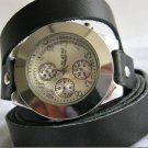 Handmade Leather Wrap Bracelet Watch with a lovely pattern WORLDWIDE FREE SHIPPING