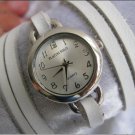 Handmade Leather Wrap Bracelet Watch with a lovely pattern WORLDWIDE FREE SHIPPING