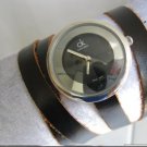 Handmade Leather Wrap Bracelet Watch with a lovely pattern WORLDWIDE FREE SHIPPING