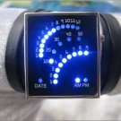 Handmade Leather Wrap Bracelet Watch with a lovely pattern WORLDWIDE FREE SHIPPING