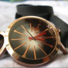 Handmade Leather Wrap Bracelet Watch with a lovely pattern WORLDWIDE FREE SHIPPING