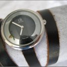 Handmade Leather Wrap Bracelet Watch with a lovely pattern WORLDWIDE FREE SHIPPING