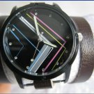 Handmade Leather Wrap Bracelet Watch with a lovely pattern WORLDWIDE FREE SHIPPING
