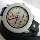 Handmade Leather Wrap Bracelet Watch with a lovely pattern WORLDWIDE FREE SHIPPING