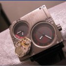 Handmade Leather Wrap Bracelet Watch with a lovely pattern WORLDWIDE FREE SHIPPING