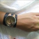 Handmade Leather Wrap Bracelet Watch with a lovely pattern WORLDWIDE FREE SHIPPING
