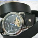 Handmade Leather Wrap Bracelet Watch with a lovely pattern WORLDWIDE FREE SHIPPING