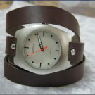 Handmade Leather Wrap Bracelet Watch with a lovely pattern WORLDWIDE FREE SHIPPING