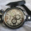 Handmade Leather Wrap Bracelet Watch with a lovely pattern WORLDWIDE FREE SHIPPING