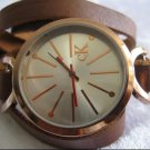 Handmade Leather Wrap Bracelet Watch with a lovely pattern WORLDWIDE FREE SHIPPING