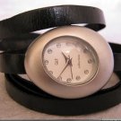 Handmade Leather Wrap Bracelet Watch with a lovely pattern WORLDWIDE FREE SHIPPING