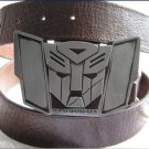 Unique quality real leather Transformers buckle with an oil lighter