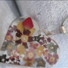 Handmade Necklace with dried pressed real flowers Worldwide Free Shipping