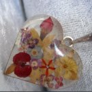 Handmade Necklace with dried pressed real flowers Worldwide Free Shipping