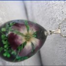 Handmade Necklace with dried pressed real flowers Worldwide Free Shipping