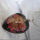 Handmade Necklace with dried pressed real flowers Worldwide Free Shipping