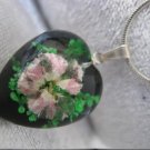 Handmade Necklace with dried pressed real flowers Worldwide Free Shipping