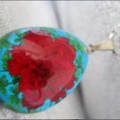 Handmade Necklace with dried pressed real flowers Worldwide Free Shipping