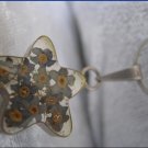 Handmade Necklace with dried pressed real flowers Worldwide Free Shipping