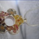 Handmade Necklace with dried pressed real flowers Worldwide Free Shipping