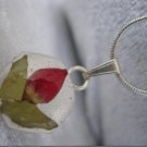 Handmade Necklace with dried pressed real flowers Worldwide Free Shipping