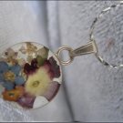 Handmade Necklace with dried pressed real flowers Worldwide Free Shipping