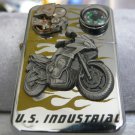 Handmade unique Steampunk Lighter with steampunk movement watch - WORLDWIDE FREE SHIPPING