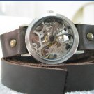 Handmade Leather Wrap Bracelet Watch with a lovely pattern WORLDWIDE FREE SHIPPING