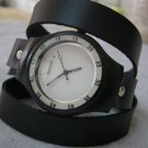 Handmade Leather Wrap Bracelet Watch with a lovely pattern WORLDWIDE FREE SHIPPING