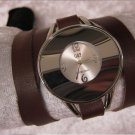 Handmade Leather Wrap Bracelet Watch with a lovely pattern WORLDWIDE FREE SHIPPING