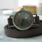 Handmade Leather Wrap Bracelet Watch with a lovely pattern WORLDWIDE FREE SHIPPING