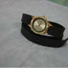 Handmade Leather Wrap Bracelet Watch with a lovely pattern WORLDWIDE FREE SHIPPING