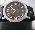 Handmade Leather Wrap Bracelet Watch with a lovely pattern WORLDWIDE FREE SHIPPING